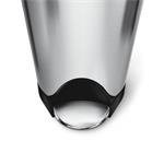 Pedálový odpadkový koš Simplehuman – 18 l, butterfly víko, kartáčovaná nerez ocel, FPP