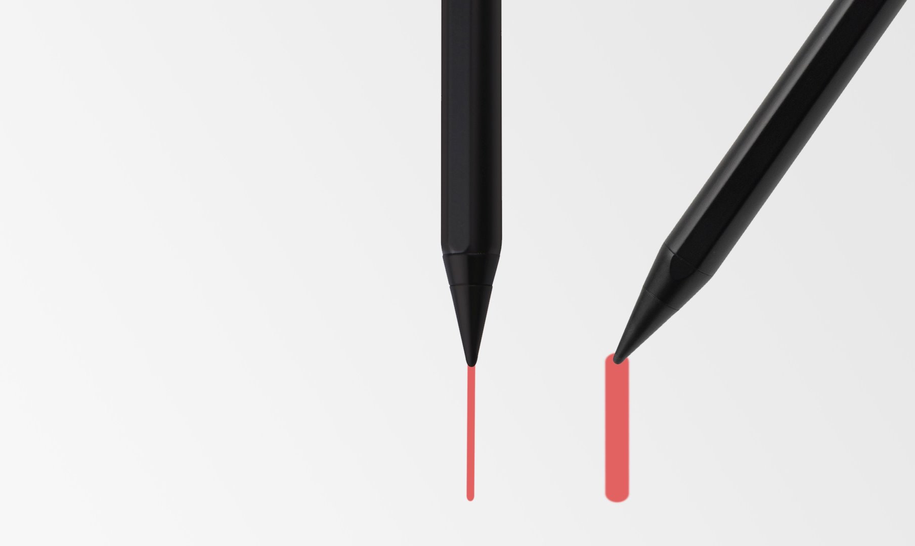 Pevný aktívny stylus Grafitová farba, čierna