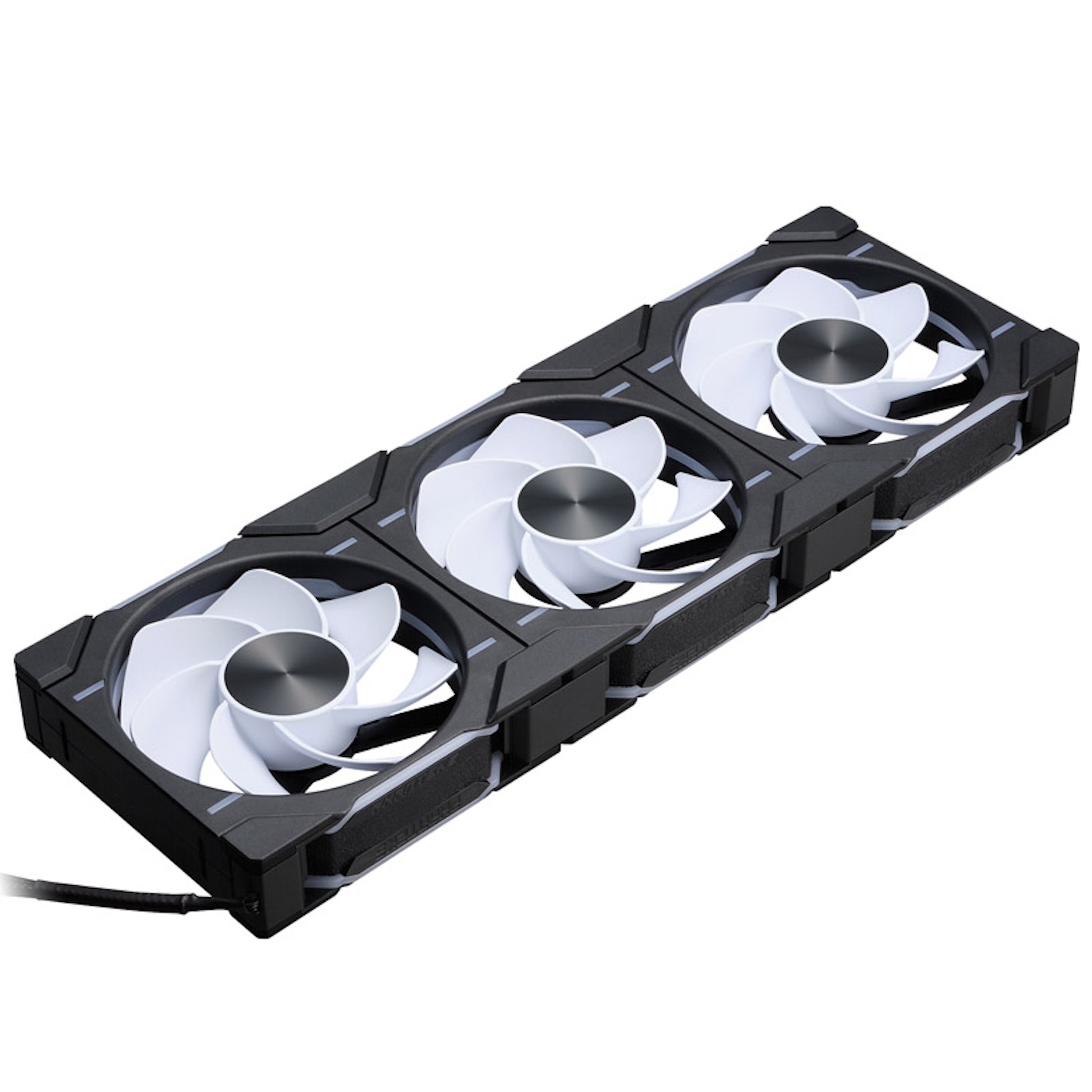 PHANTEKS D30 PWM Reverse D-RGB 120mm ventilátor, 3ks, černý