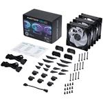 PHANTEKS D30 PWM Reverse D-RGB 120mm ventilátor, 3ks, černý