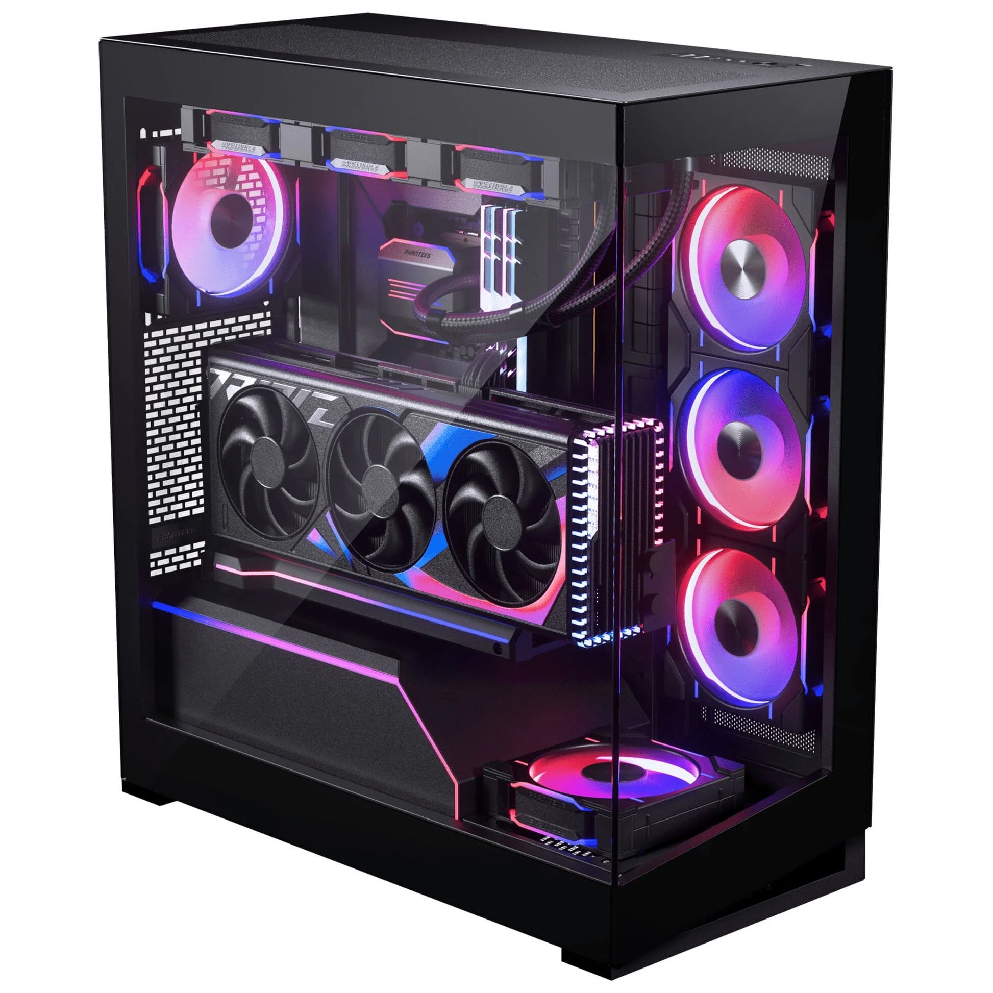 Phanteks NV5 MK2 Mid-Tower, skriňa E-ATX, tvrdené sklo, DRGB - čierna