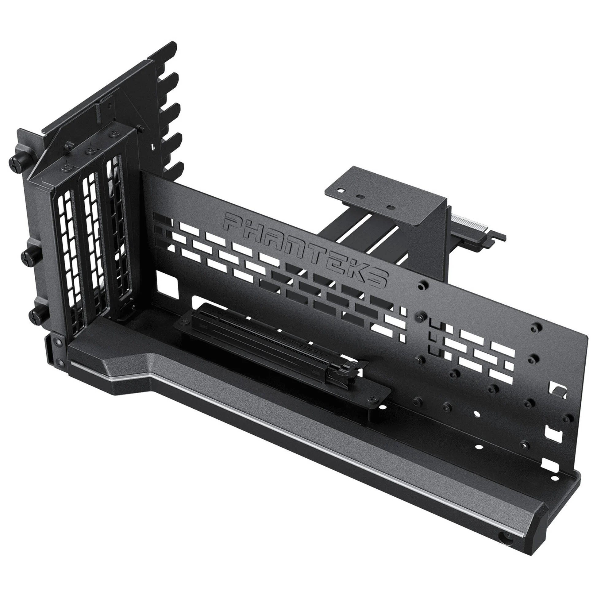 Phanteks Premium PCIe Gen 5 vertikálny držiak GPU, DRGB + PCIe 5.0 Riser Cable - 220 mm, čierny