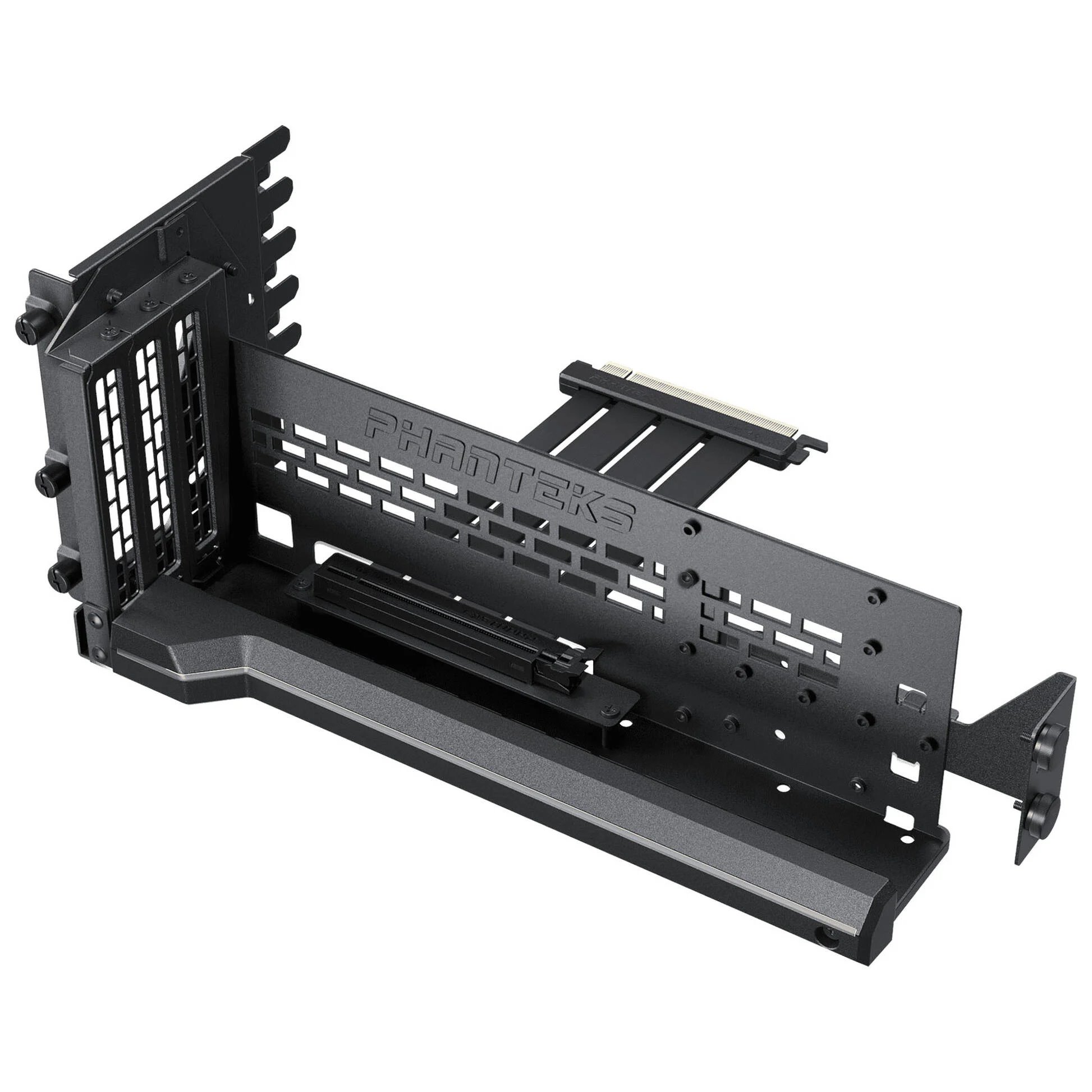 Phanteks Premium PCIe Gen 5 vertikálny držiak GPU, DRGB + PCIe 5.0 Riser Cable - 220 mm, čierny