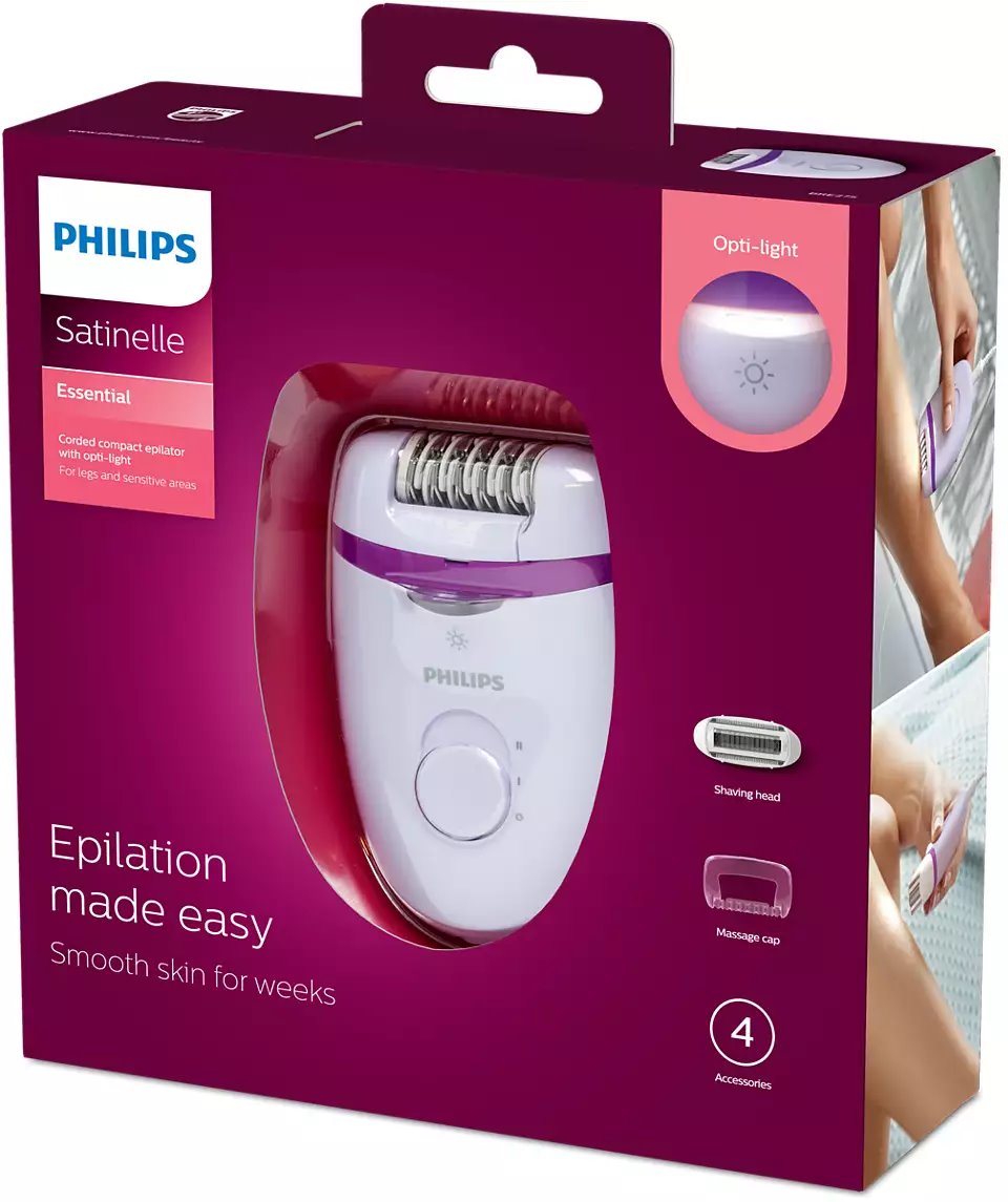 Philips BRE275/00 Satinelle Essential Kompaktní epilátor s kabelem