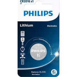 PHILIPS CR2016/01B Minibatéria, lítiová