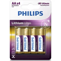 PHILIPS FR6LB4A/10 lítiové batérie AA Ultra (4ks)