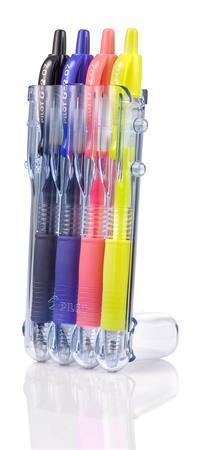 PILOT Gelové pero Set2go "G-2", 4 barvy, 0,32 mm, BL-G2-7-S2G-BLNYNP