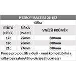 Pirelli P ZERO Race RS 26-622, TechBELT, SmartEVO2, 120tpi, čierna
