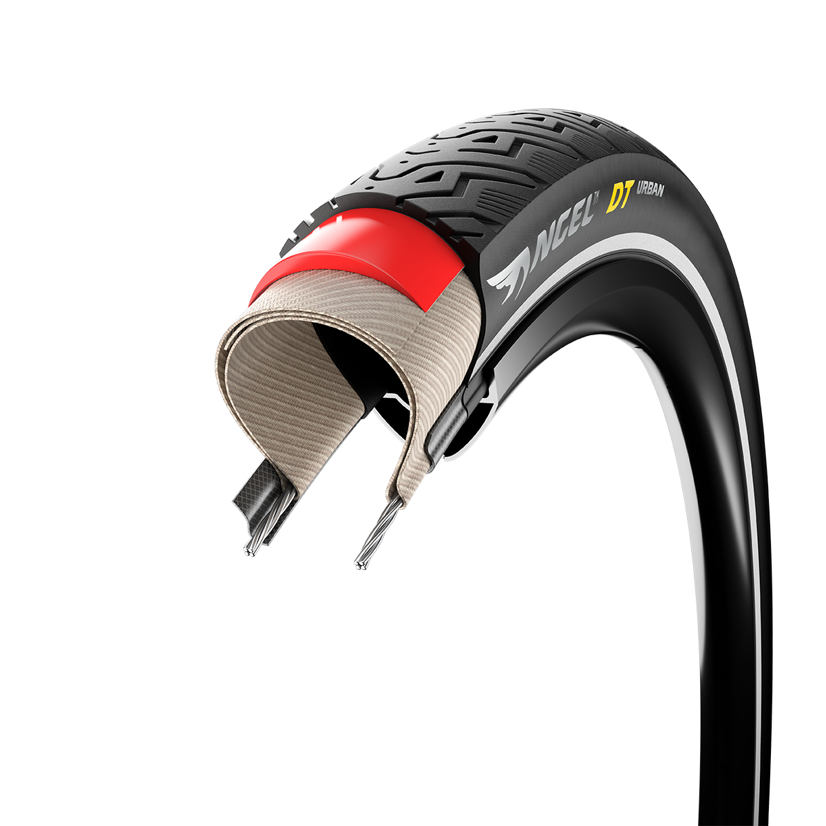 Plášť Pirelli Angel ™ GT Urban,62-559, HyperBELT 5mm, 60 tpi, Pro(urban), Black w/refle