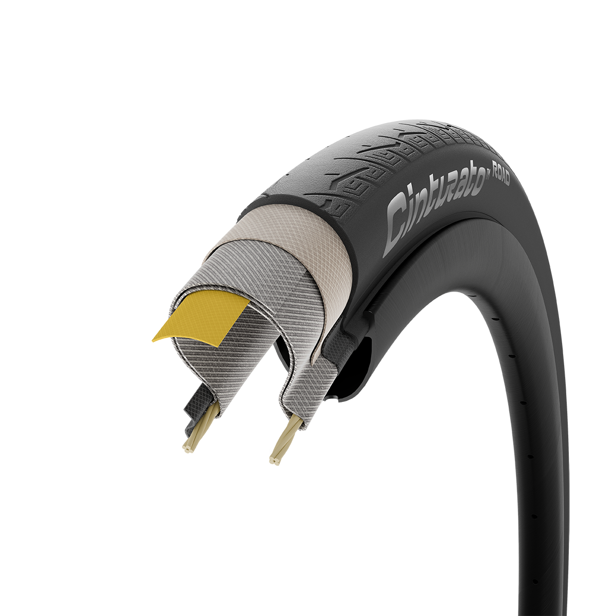 Plášť Pirelli Cinturato™ Road, 28 - 622, TechWALL+, 60 tpi, Black