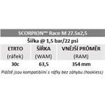 Plášť Pirelli Scorpion Race Enduro M, 27.5 x 2.5, DualWALL, 60 tpi, SmartEVO DH, Yellow