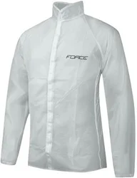 pláštenka FORCE PVC číra, suchý zips XL 90708XL