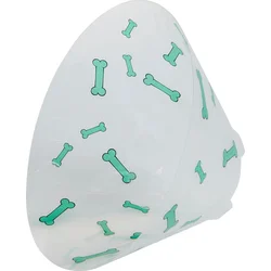 Plastový obojok Buster Bone Green 15cm
