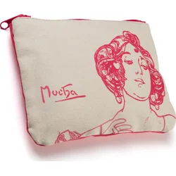 Plátěný penál etue Alfons Mucha – Ruby, Fresh Collection