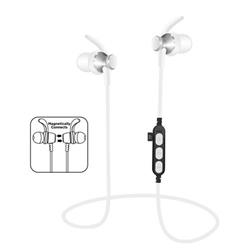 Platinet PM1060S sportovní bluetooth sluchátka s microSD, stříbrná 5907595444668 - Sluchátka