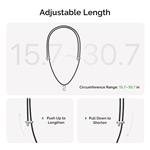 PLAUD Note Pin Lanyard Black - Řemínek na krk, černý