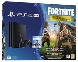 PlayStation 4 Pro 1TB, černá + voucher Fortnite