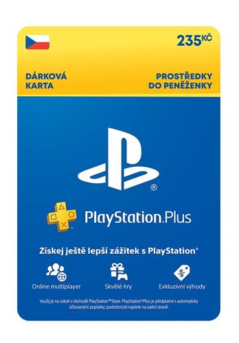 PlayStation dárková karta - kredit 235 Kč