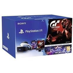 PlayStation VR + PS4 kamera + hra Gran Turismo Sport + VR Worlds