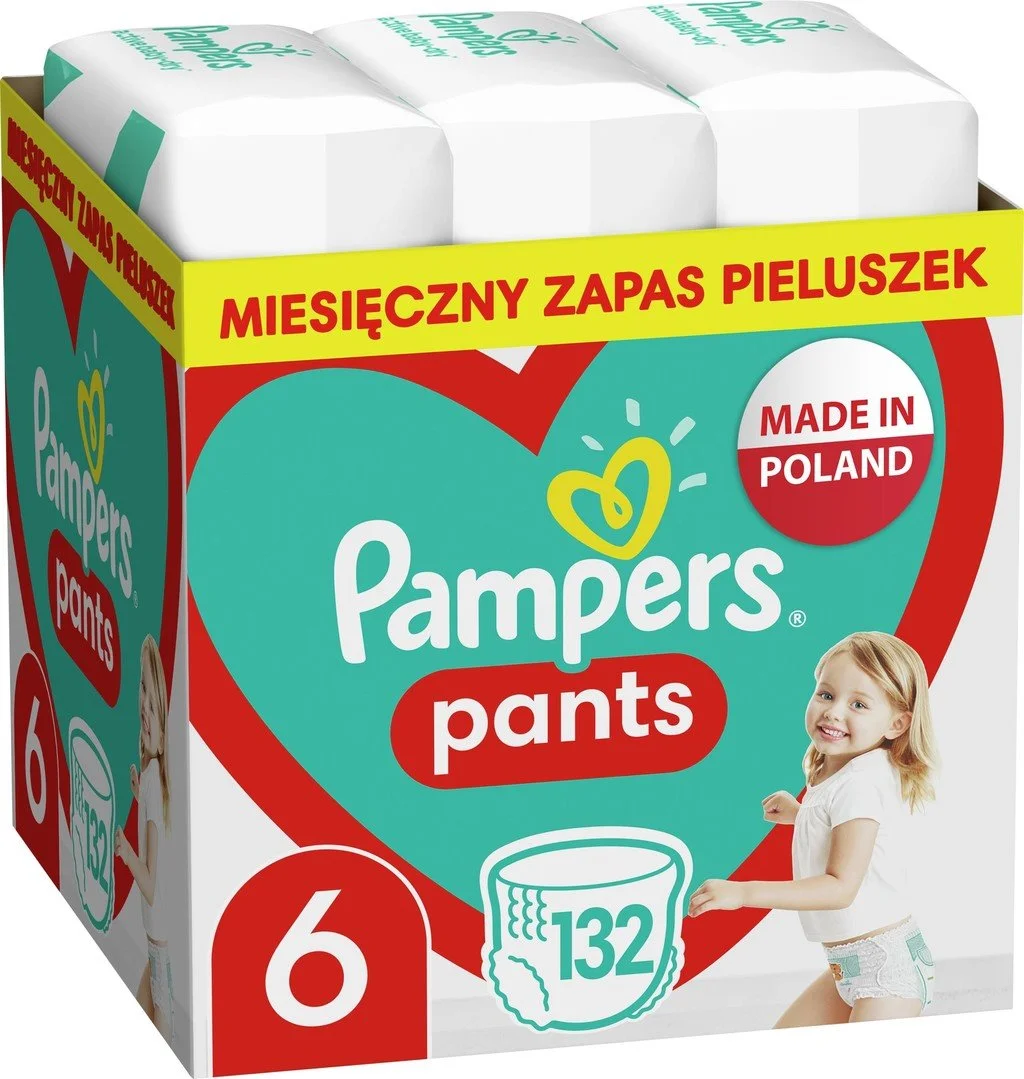 Plienky Pampers Pants veľkosť 6, 132ks, 14kg-19kg