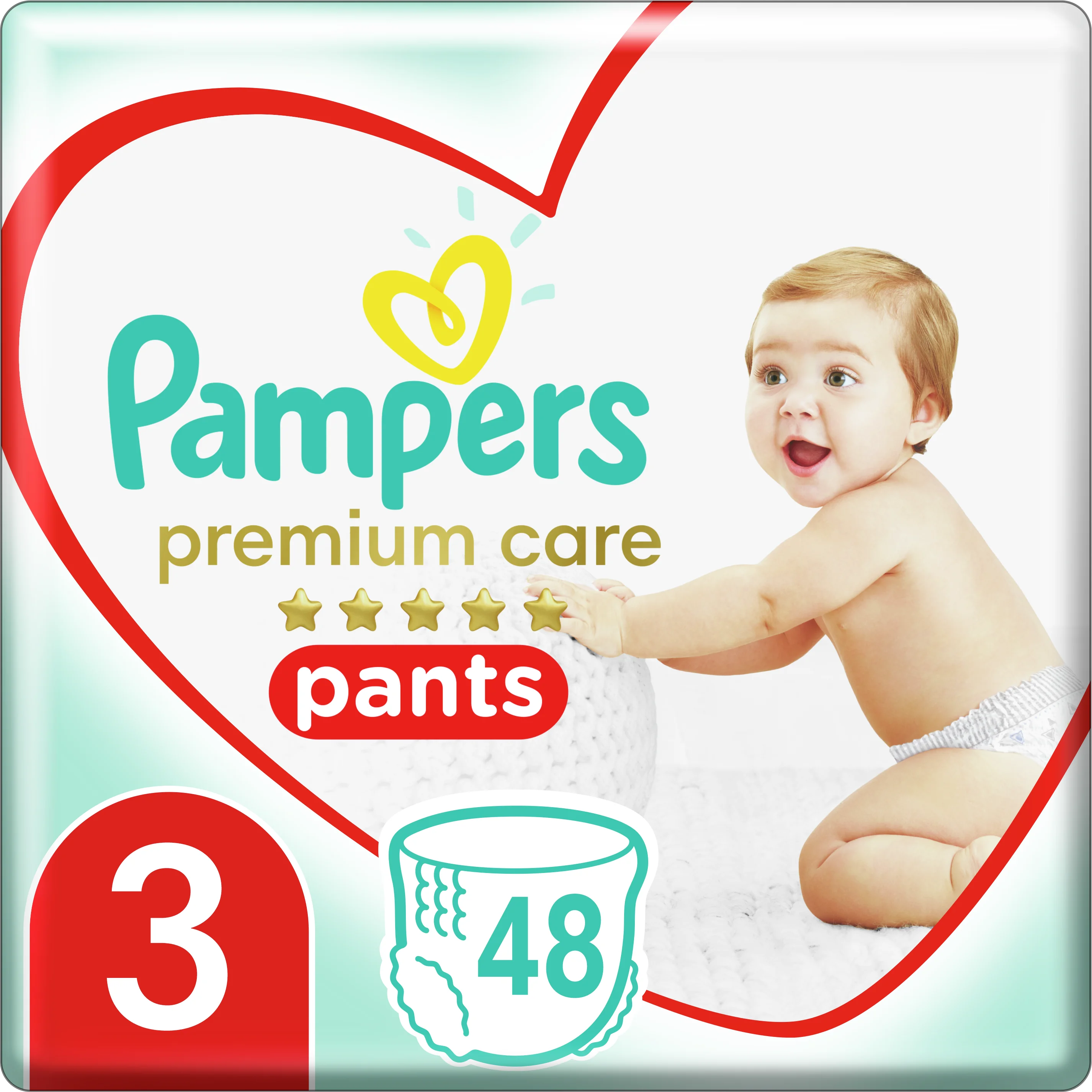 Plienky Pampers Premium Care veľkosť 3, 48 kusov, 6 kg - 11 kg