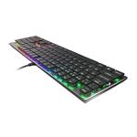 Plochá mechanická herná klávesnica GENESIS THOR 420, US layout, RGB