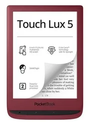 Pocketbook 628 Touch Lux 5 - Ruby Red, červená