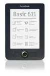 POCKETBOOK Basic 611 grafit, čtečka elektronických knih, 6" E-ink displej, WiFi