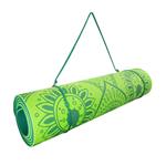 Podložka LIFEFIT YOGA MAT MANDALA DUO, 183x58x0,6cm, zelená