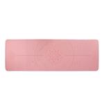 Podložka LIFEFIT YOGA MAT RELAX DUO, 183x58x0,6cm, růžová