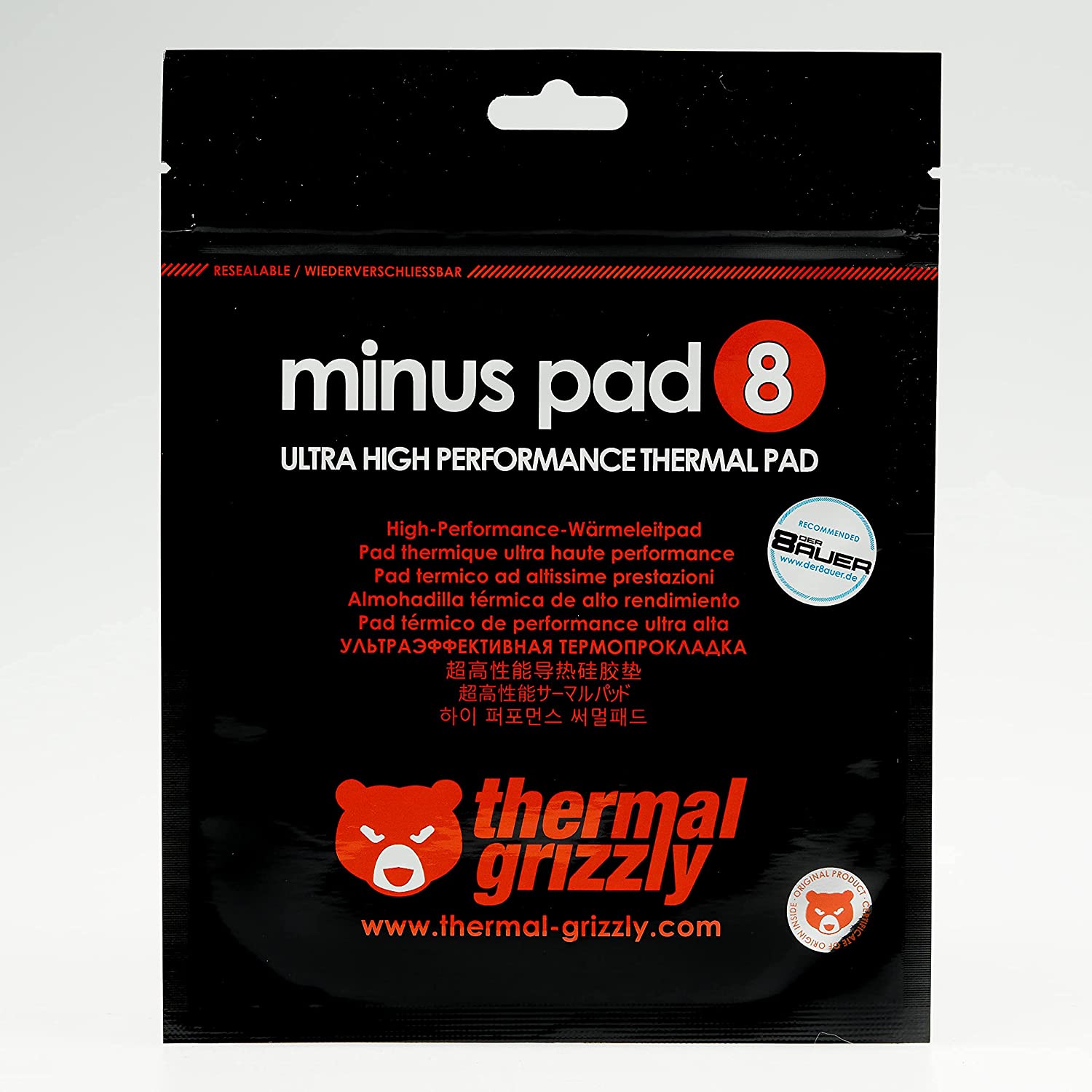 Podložka Thermal Grizzly Minus 8 - 120 × 20 × 2,0 mm