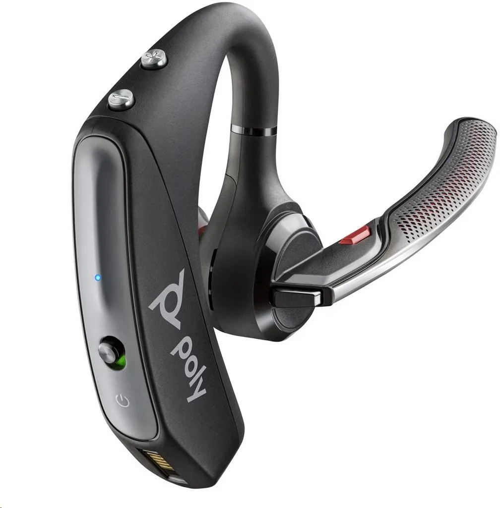 Poly bluetooth headset Voyager 5200 UC, BT700 USB-A adaptér, nabíjecí pouzdro