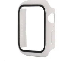 Polykarbonátové puzdro COTEetCI s ochranou obrazovky pre Apple Watch 41 mm biele