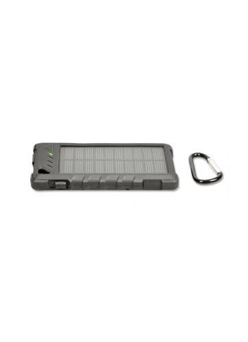 PORT CONNECT Solárna nabíjačka 2 USB, (2,1 1A) Power Bank 8000mAh, čierna
