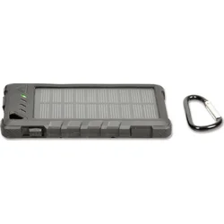 PORT CONNECT Solárna nabíjačka 2 USB, (2,1 1A) Power Bank 8000mAh, čierna