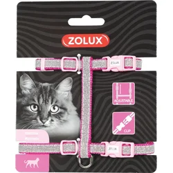 Postroj pre mačky Zolux SHINY nylon ružový