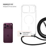 Pouzdro FIXED MagPure Neck s černou šňůrkou na krk pro Apple iPhone 18 Pro Max/17 Pro Max