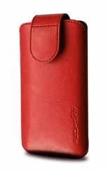 Pouzdro Redpoint Sarif se zavíráním, PU kůže, velikost XL+, červené