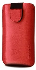 Pouzdro Redpoint Soft Slim se zavíráním, PU kůže, velikost XL+, červené