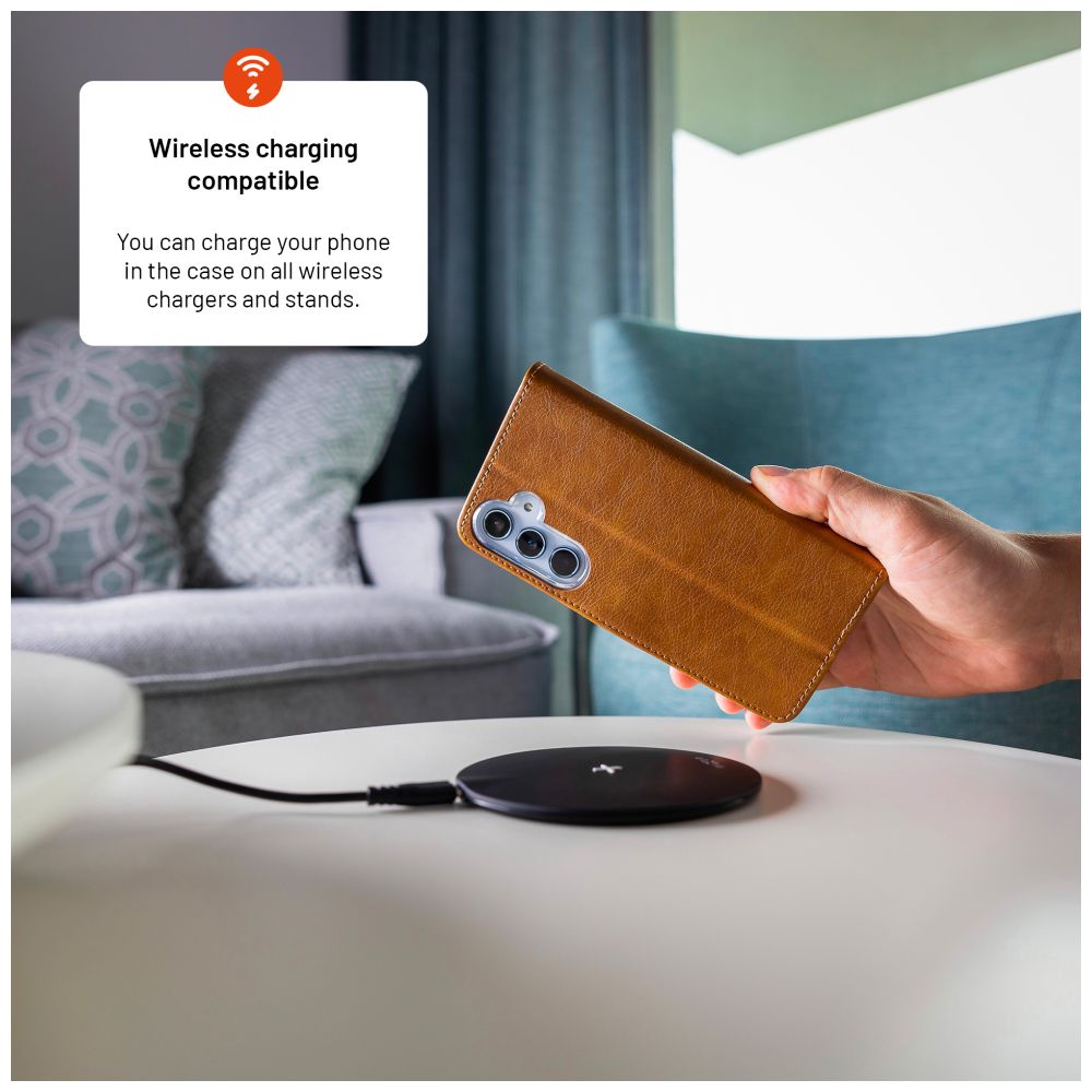 Pouzdro typu kniha FIXED Opus pro Apple iPhone 16e, hnědé