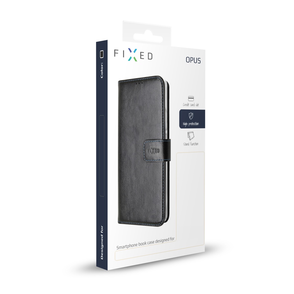 Pouzdro typu kniha FIXED Opus pro Apple iPhone X/XS, černé