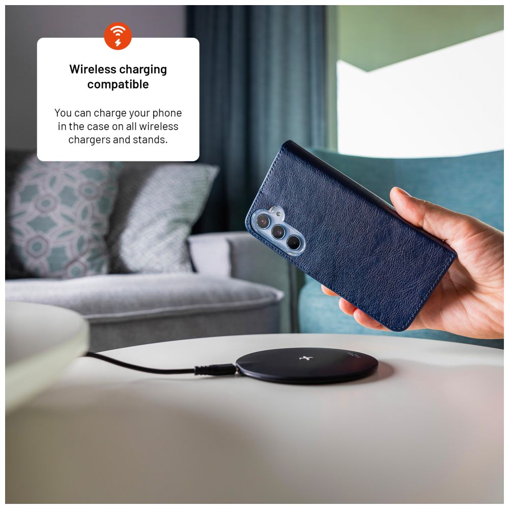 Pouzdro typu kniha FIXED Opus pro Samsung Galaxy A16 4G/5G, modré