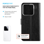 Pouzdro typu kniha FIXED Opus pro Xiaomi 15, černé
