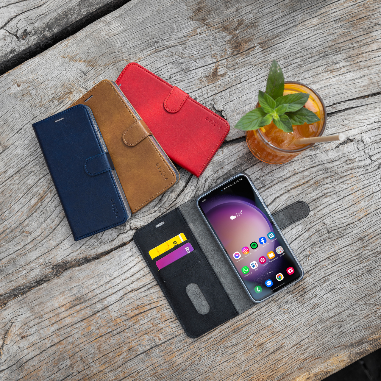 Pouzdro typu kniha FIXED Opus pro Xiaomi 17, černé
