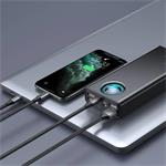 Power banka Baseus Amblight QC 30000mAh 65W čierna s káblom USB-C - USB-C 1m