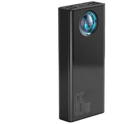 Power banka Baseus Amblight QC 30000mAh 65W čierna s káblom USB-C - USB-C 1m