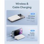 Power banka Baseus Mini s bezdrátovým nabíjením 5000mAh 20W USB-C bílá