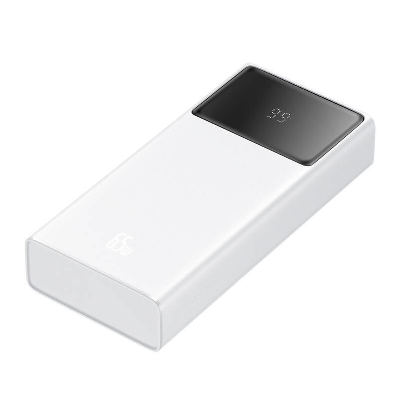 Power banka Baseus Star-Lord 20000mAh 65W 2x USB-A/micro USB/USB-C bílá