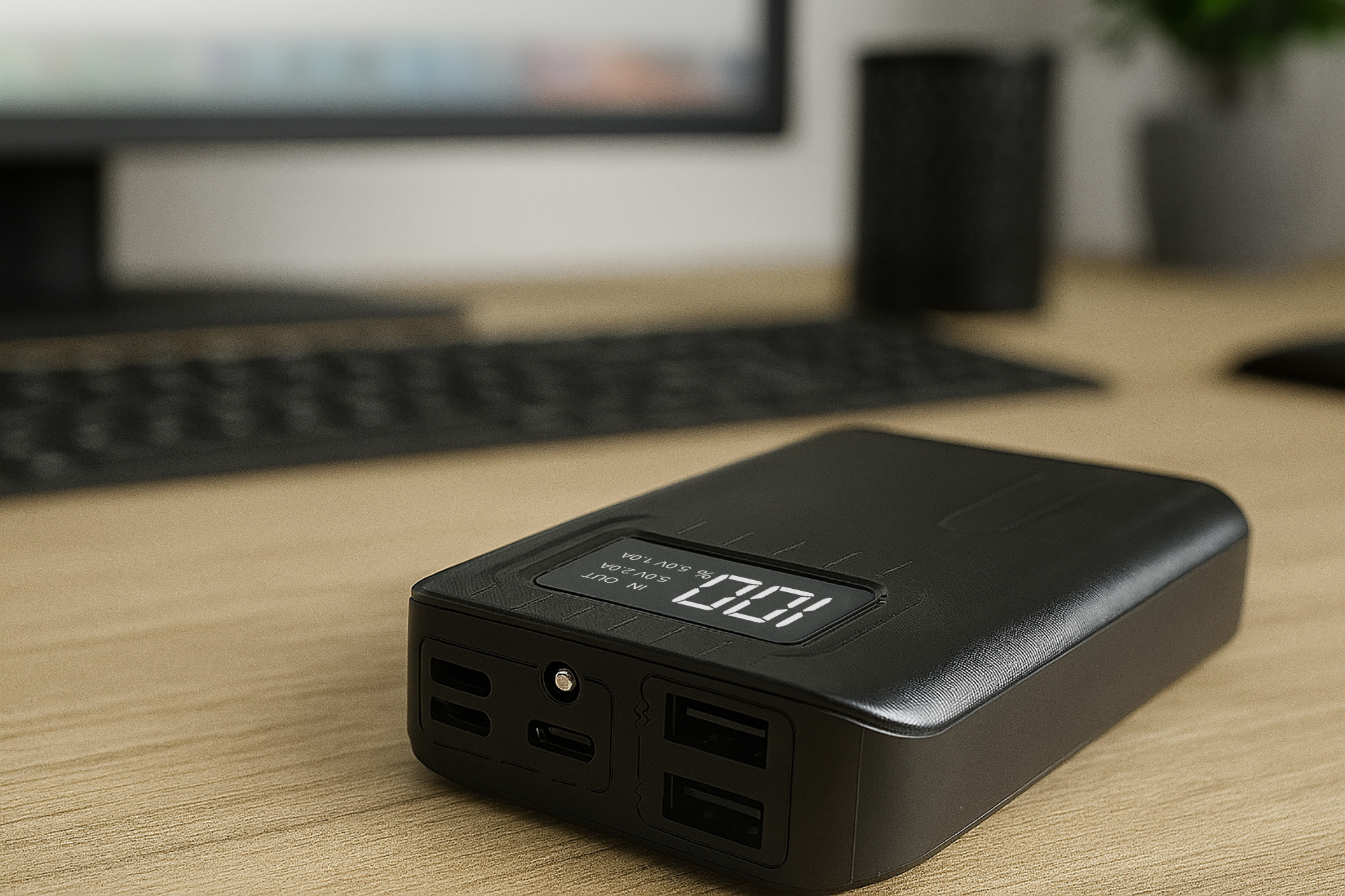 Power banka Viking go10, 10000 mAh, čierna