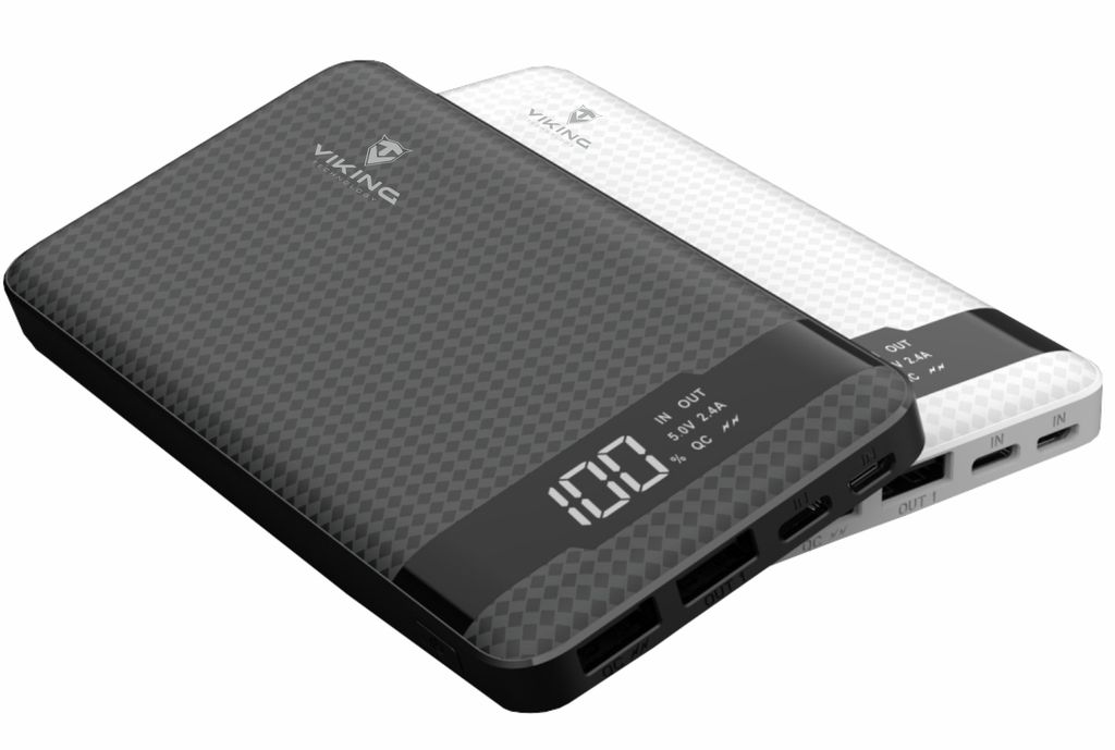 Power banka Viking PN-961, QC3.0, 10000 mAh, čierna
